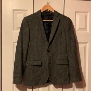 H&M Grey Wool Herringbone Sport Coat